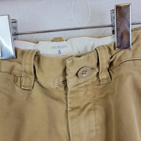 Crewcuts Kid's Dog Print‎ Chinio Pants Tan Size 5 - Picture 5 of 6